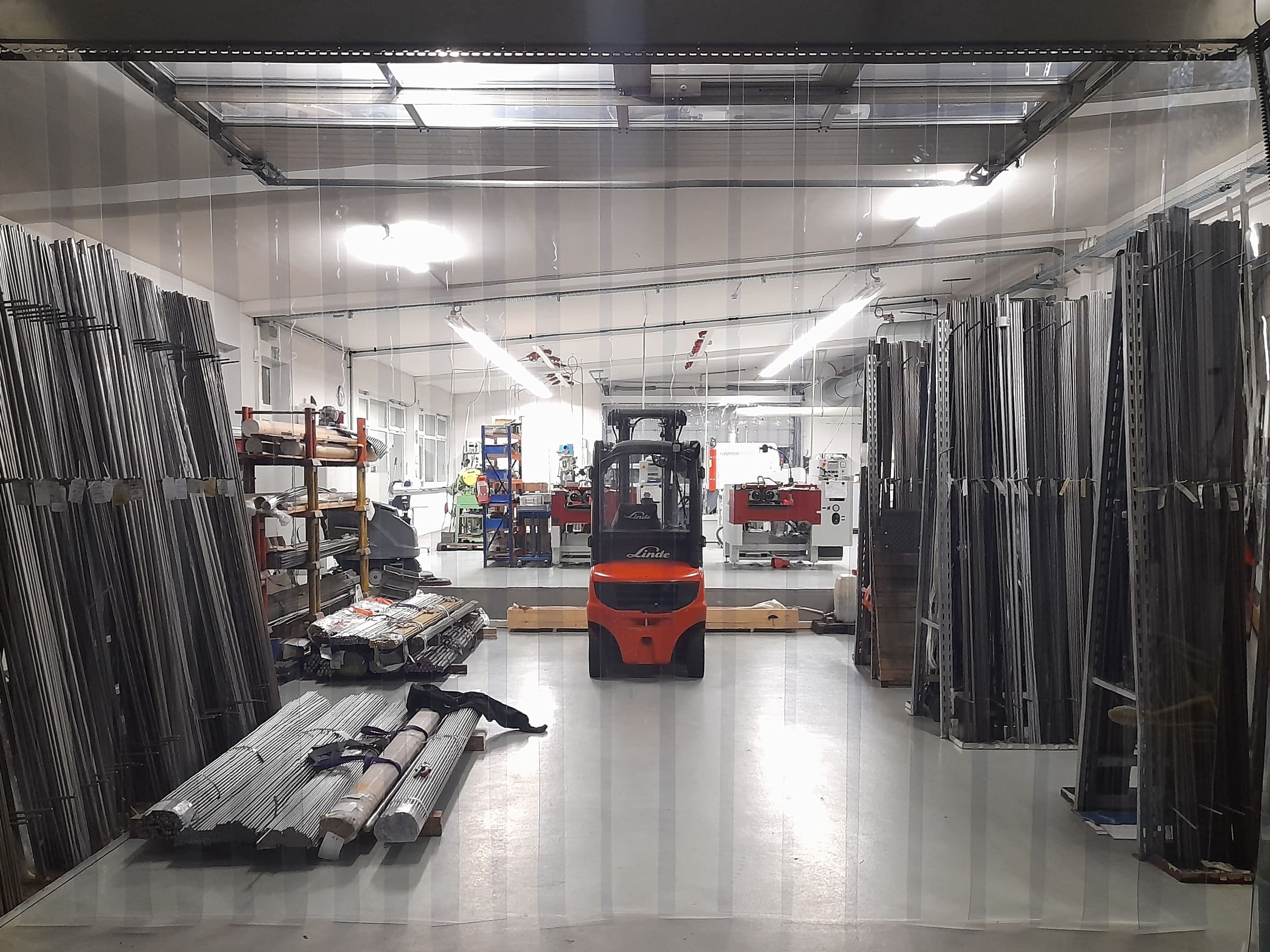 PVC Industrievorhang Streifen